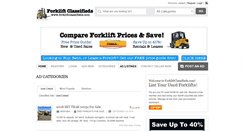Desktop Screenshot of forkliftclassifieds.com
